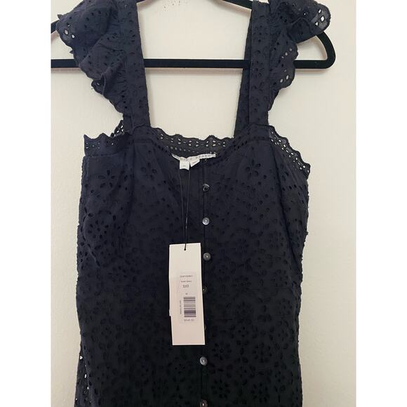 NEW Veronica Beard Black Aislin Eyelet Tiered Maxi Dress sz 00 - Picture 6 of 9